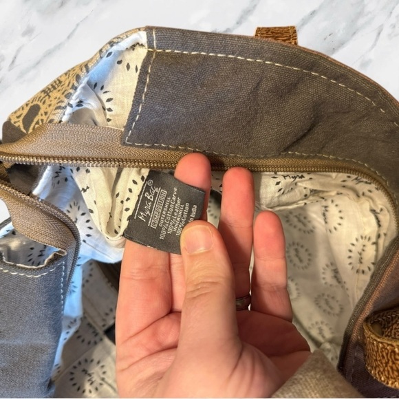 SOLD Myra Bag Side Floral Print Canvas Tote Patchwork NWT - Picture 12 of 15